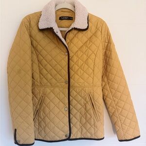 Ralph Lauren Tan Quilted Puffer Jacket